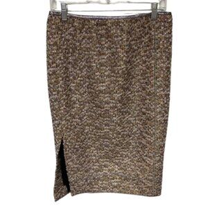 Marc Jacobs Metallic Tweed Midi Skirt size‎ 8